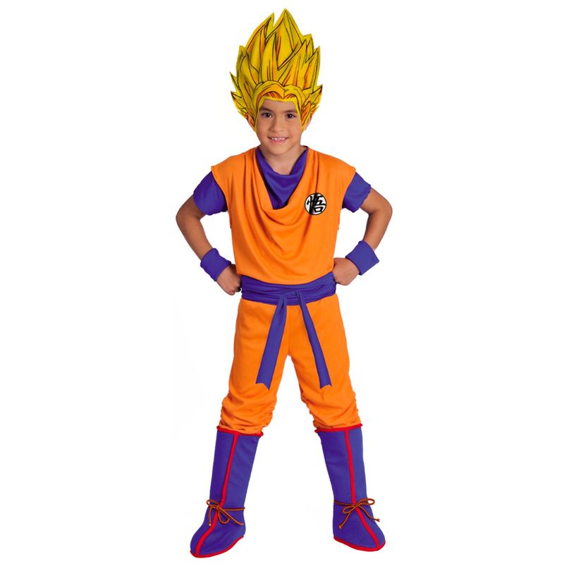 FANTASTIC NIGHT - Disfraz infantil Disfraz para niño Goku Dragon Ball fantasía