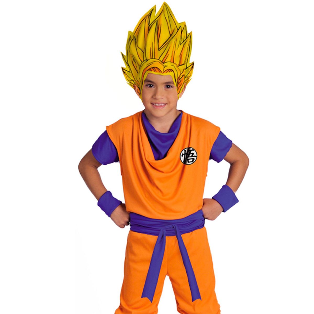 FANTASTIC NIGHT - Disfraz para niño Goku Dragon Ball anime Fantasía