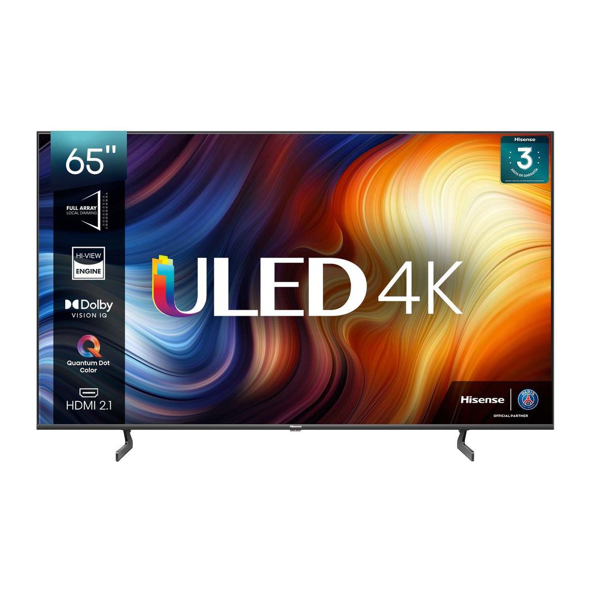 HISENSE - Televisor Hisense ULED 65 pulgadas QLED 4K Smart TV 65U7HV