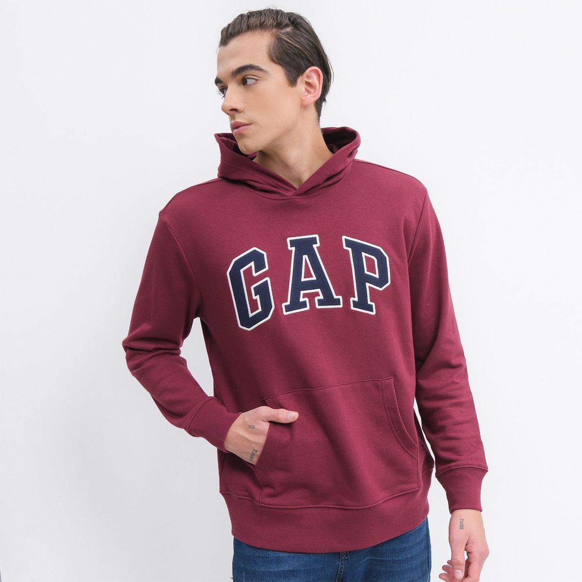 GAP - Hoodie para Hombre con Logo de Algodón GAP