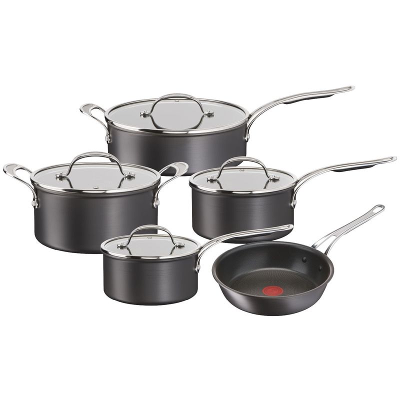 T-FAL - Juego de ollas Tefal 9 Piezas Jaime Oliver de Aluminio