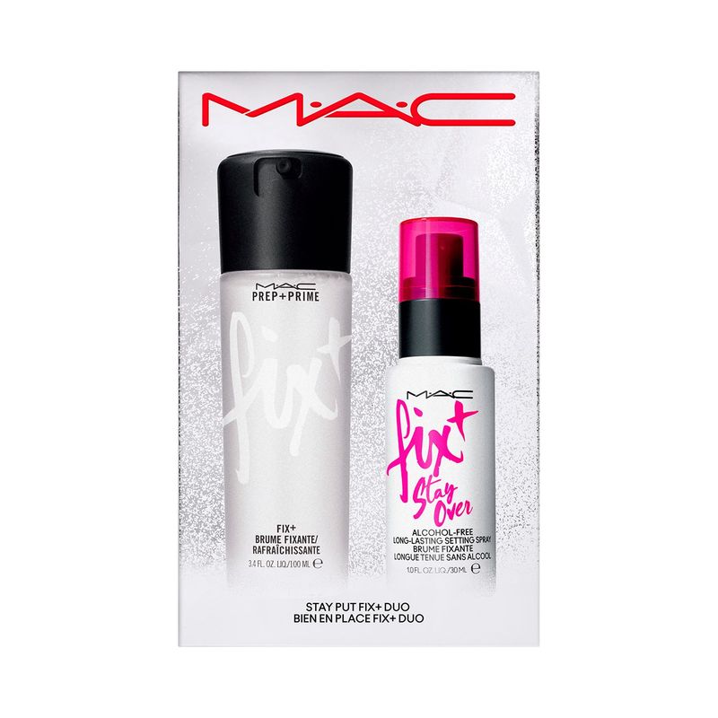 MAC COSMETICS - Set de maquillaje rostro Stay Put Fix+ Duo MAC Incluye: 2 productos