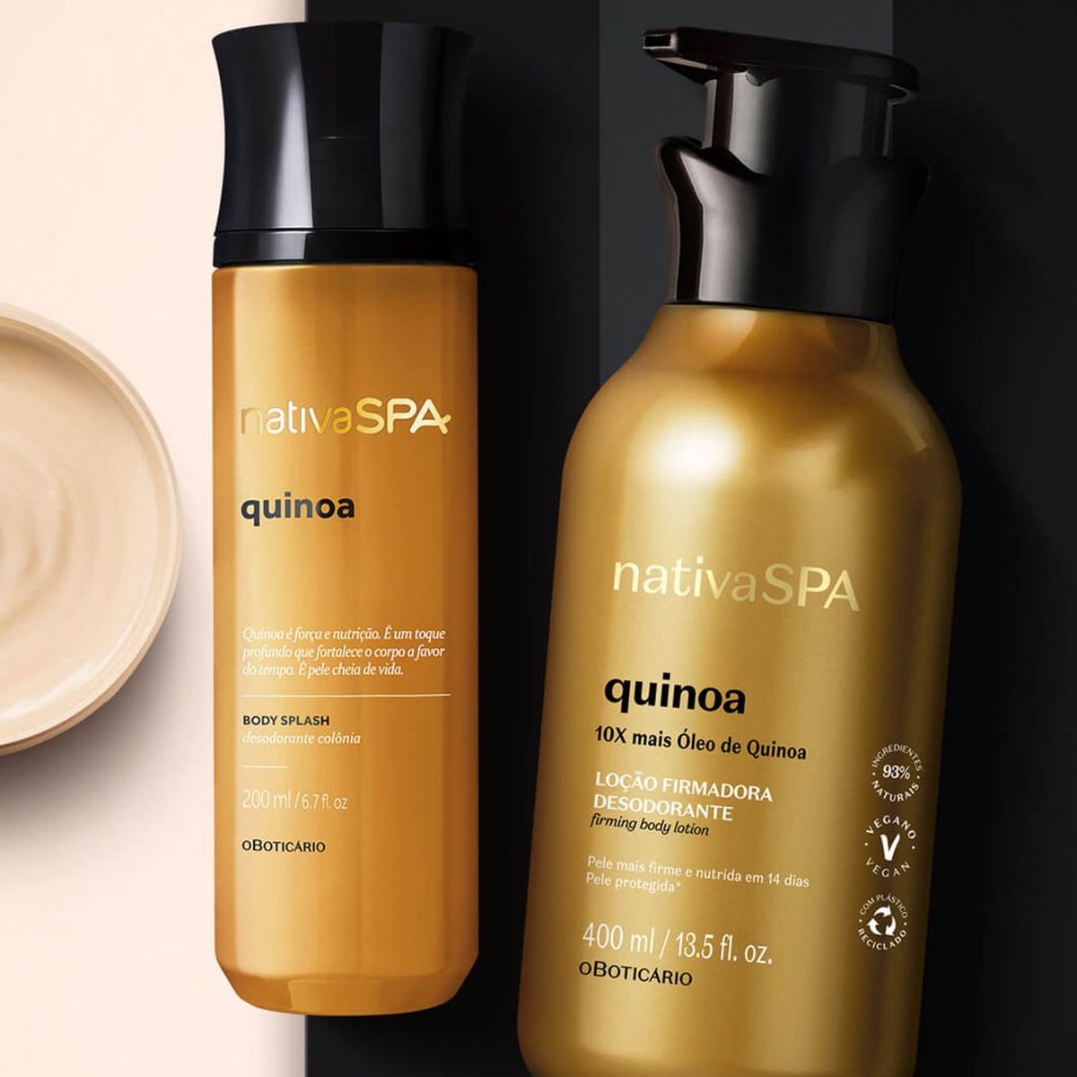 NATIVA SPA - Hidratante corporal Kit Falabella Quinoa Loción Nativa Spa O Boticario: Incluye 3 productos 