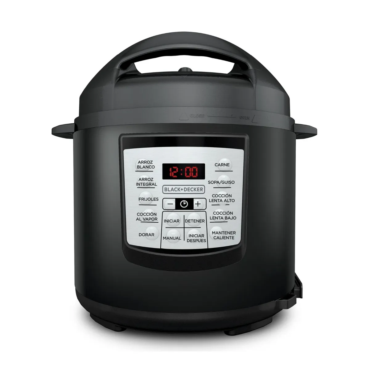 BLACK+DECKER - Olla de Presión Eléctrica de 5.7 litros BLACK+DECKER®, PR100B