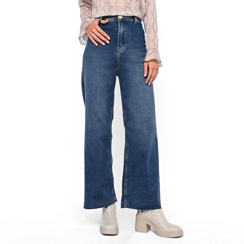 BASEMENT - Jean Culotte Mujer Tiro alto Basement