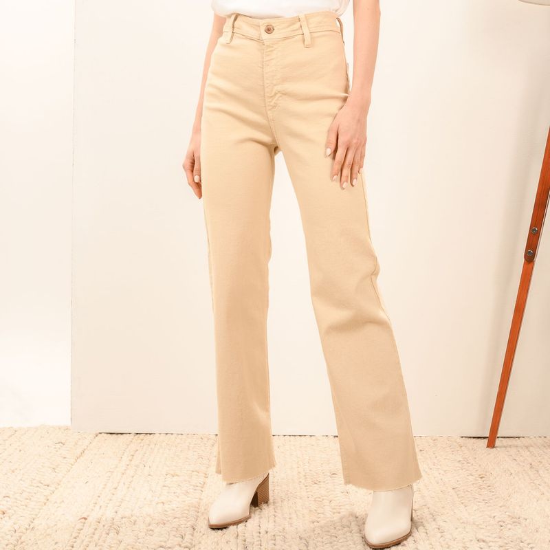 BASEMENT - Jean Culotte Mujer Tiro alto Basement