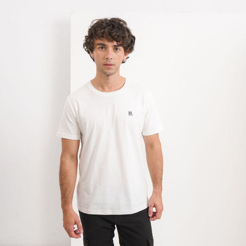 MOSSIMO - Camiseta Hombre Manga corta con Logo de Algodón Mossimo