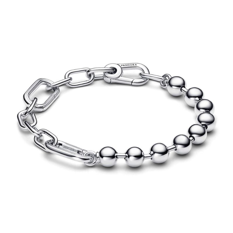 PANDORA - Pulsera Pandora Eslabones Link y Cuencas Plata Esterlina