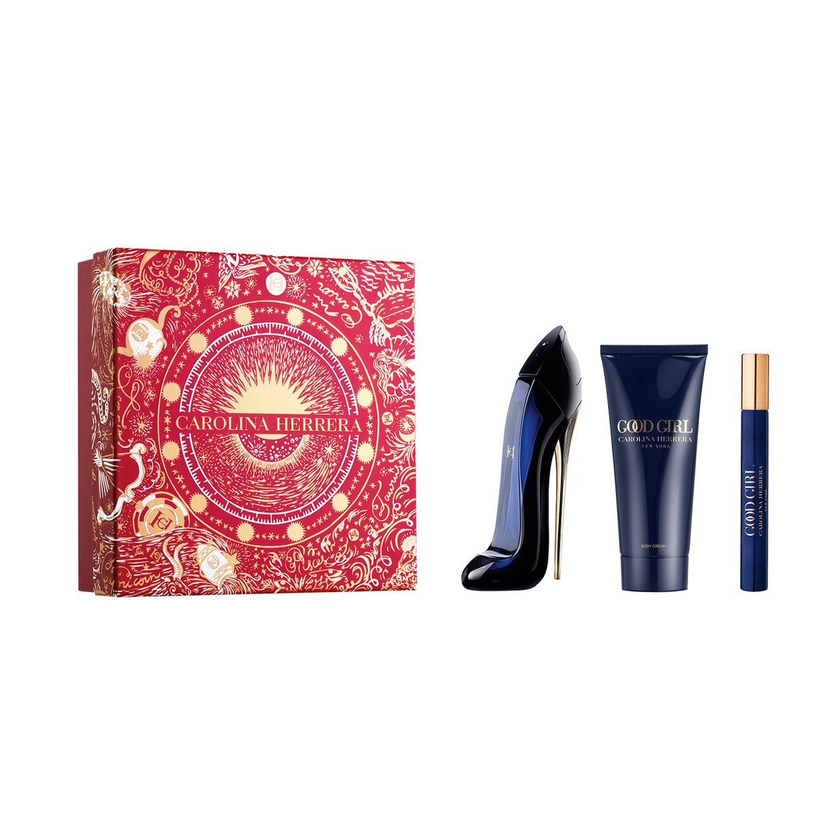 CAROLINA HERRERA - Set de Perfume Good Girl Mujer Carolina Herrera Incluye: Perfume 80 ml + Loción Corporal 100 ml + Eau de parfum 10 ml 
