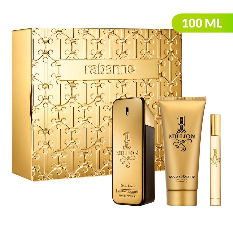 RABANNE - Set Hombre Rabanne Incluye: Perfume 100 ml + Perfume Tamaño Viajero + Shower Gel