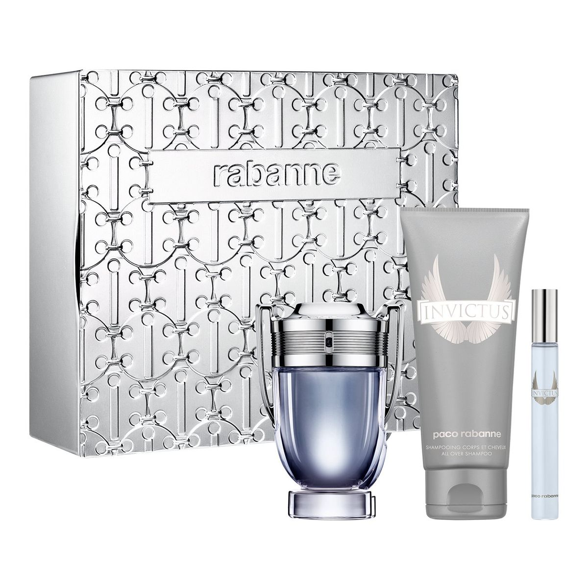 RABANNE - Set de Perfume Hombre Rabanne incluye: Showe Gel + Travel Size 