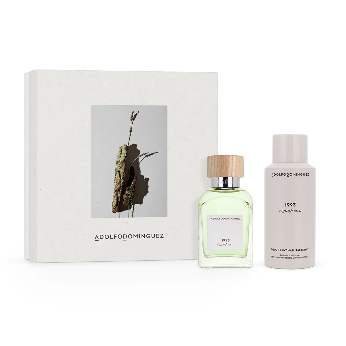 ADOLFO DOMINGUEZ - Estuche Perfume Adolfo Dominguez Hombre Agua Fresca de Azahar Eau de toilette 120ml + Desodorante 150ml 