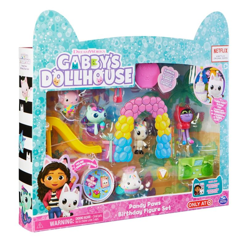MALCREADO56772 - Set de juego Gabby'S Dollhouse cumpleaños de Pandy Paws