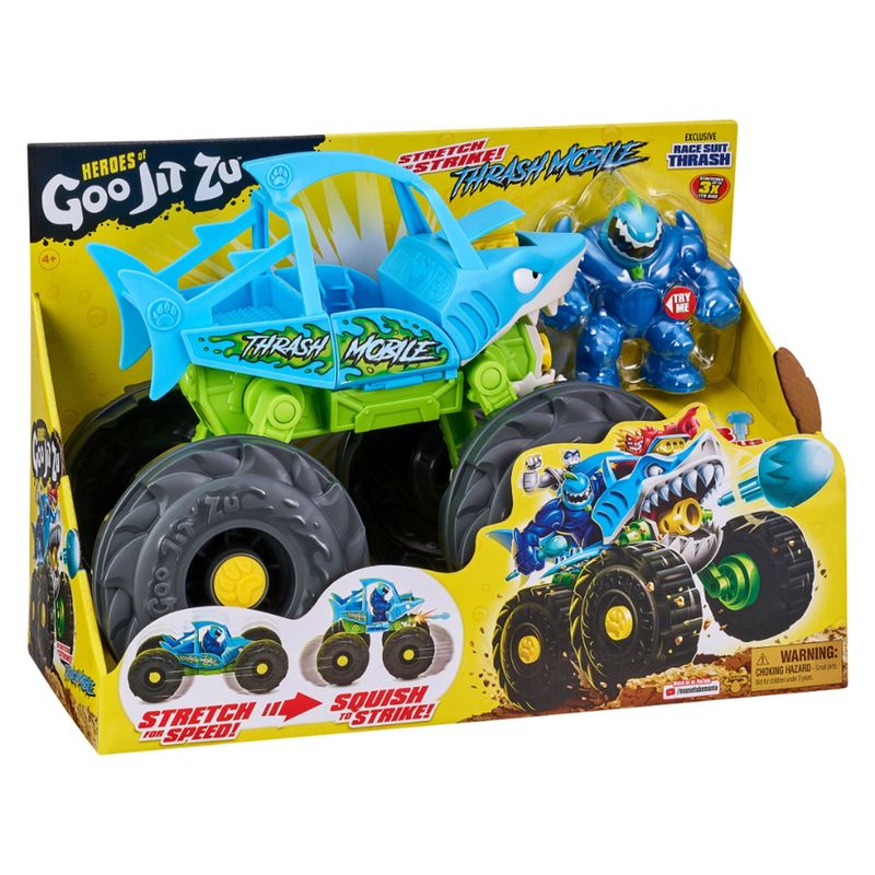 GOO JIT ZU - Goo Jit Zu Héroe Stretch & Veh. Strike Trash