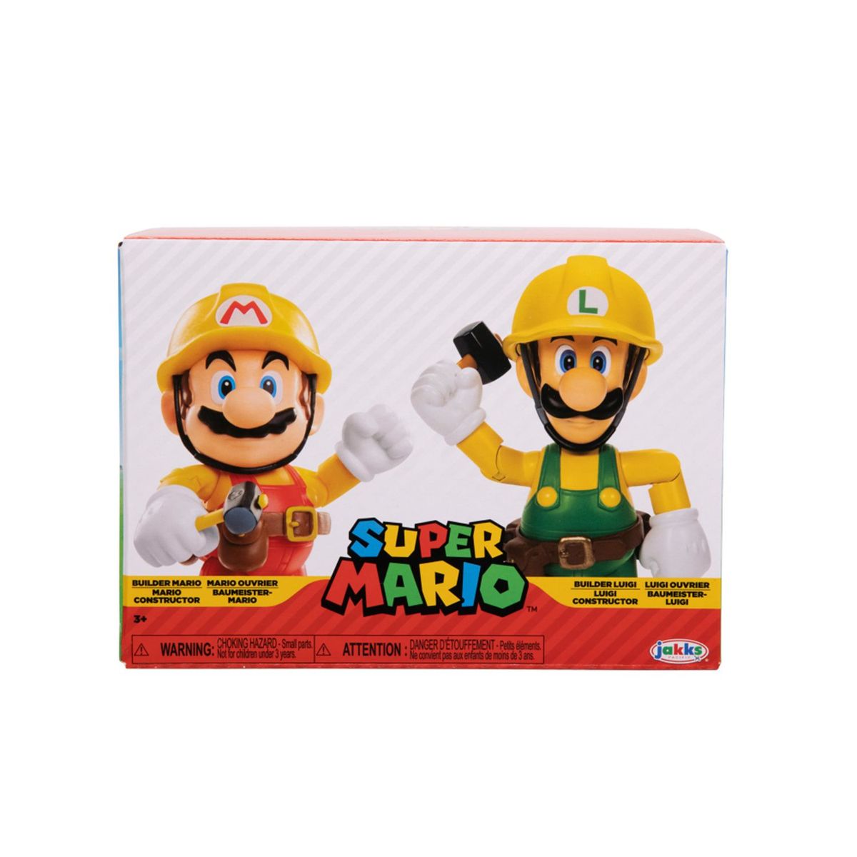  - Super Mario Fig. X 2 Luigi & Mario Constructor 4"