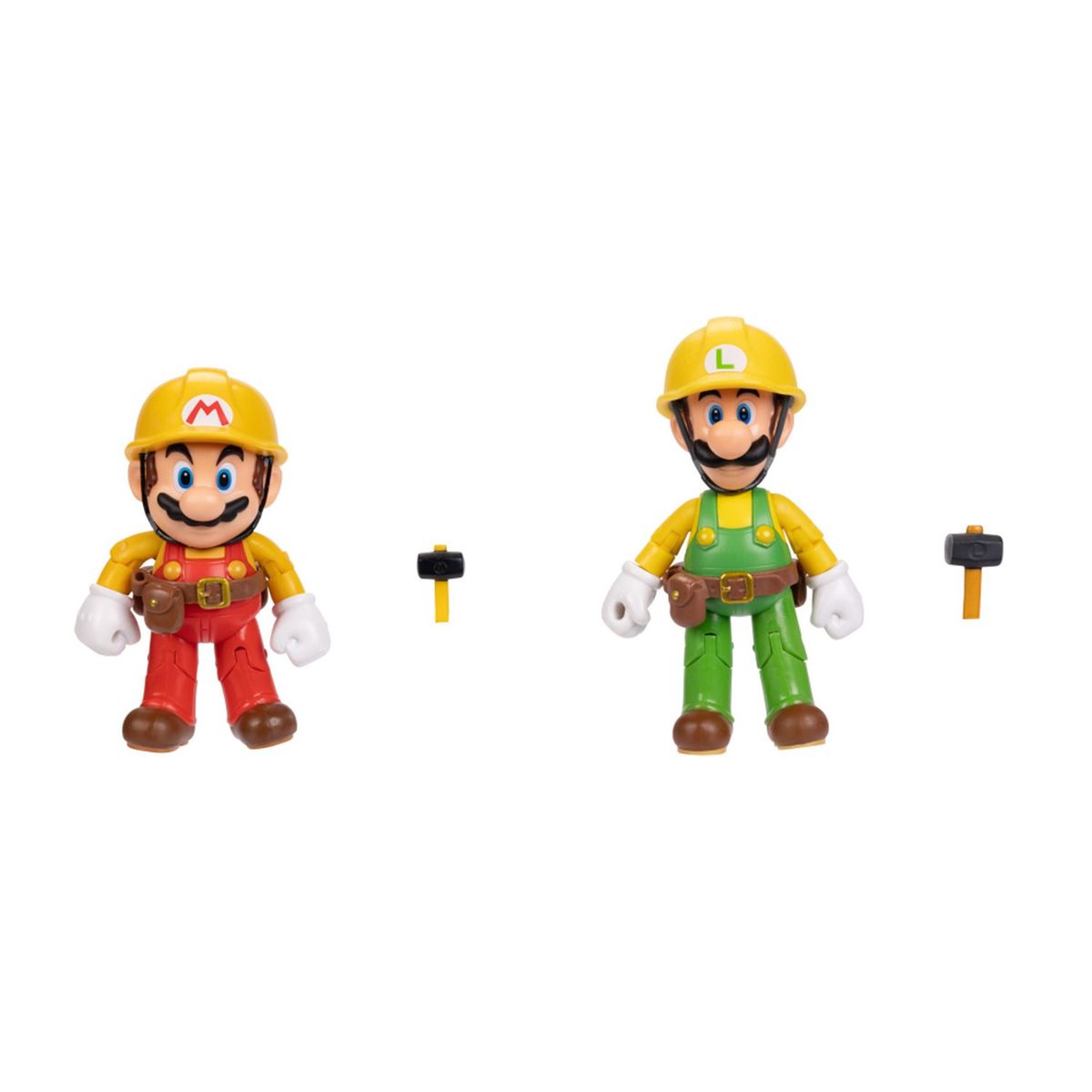  - Super Mario Fig. X 2 Luigi & Mario Constructor 4"