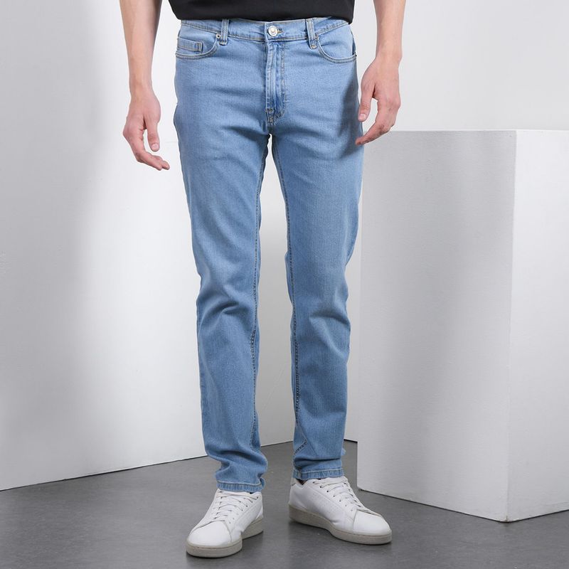 DENIMLAB - Jean 5 Bolsillos Slim Denim para Hombre de Algodón DENIMLAB