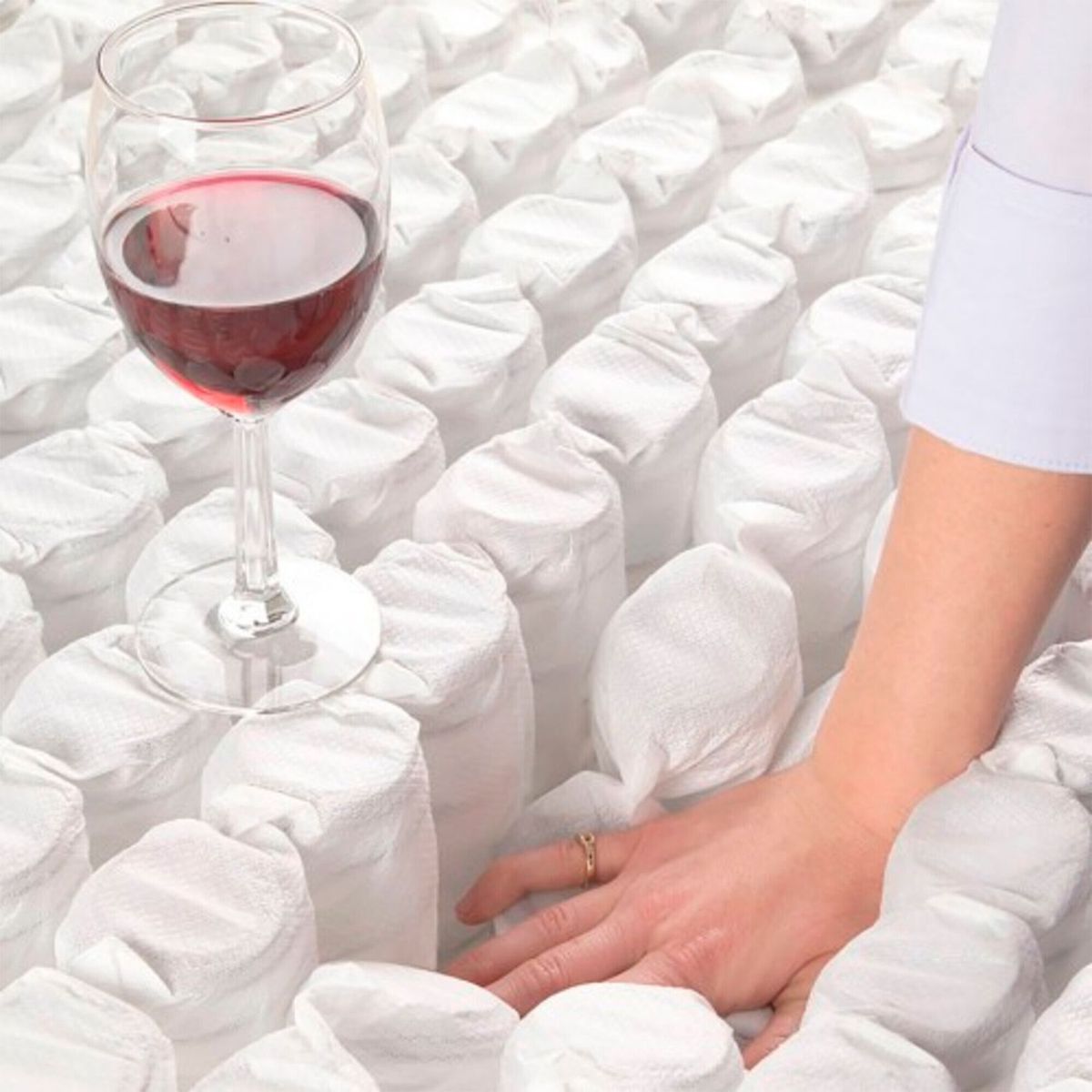 PULLMAN - Colchón Queen Ultra firme Resortes Pocket PullpackEU 160 cm x 190 cm Pullman