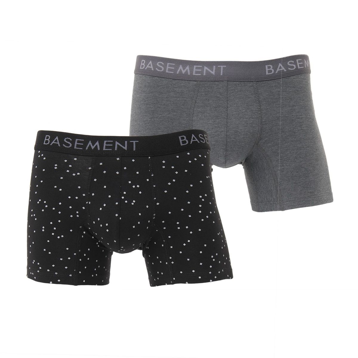 BASEMENT - Boxers para Hombre Pack de 2 de Algodón Basement