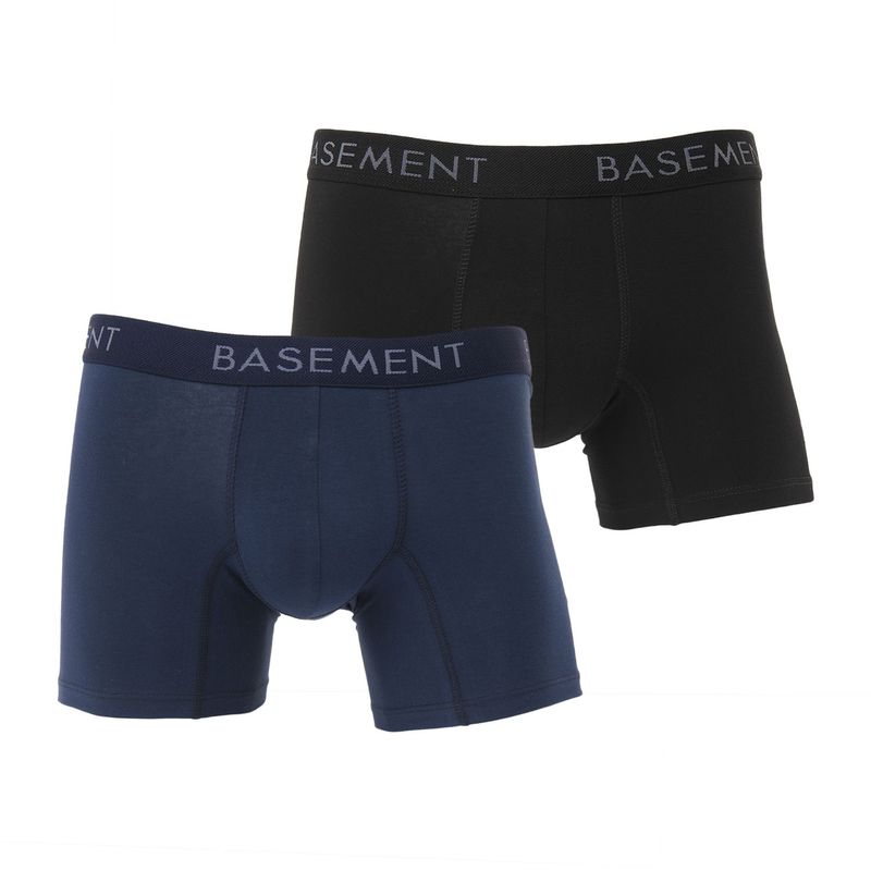 BASEMENT - Boxers para Hombre Pack de 2 de Algodón Basement