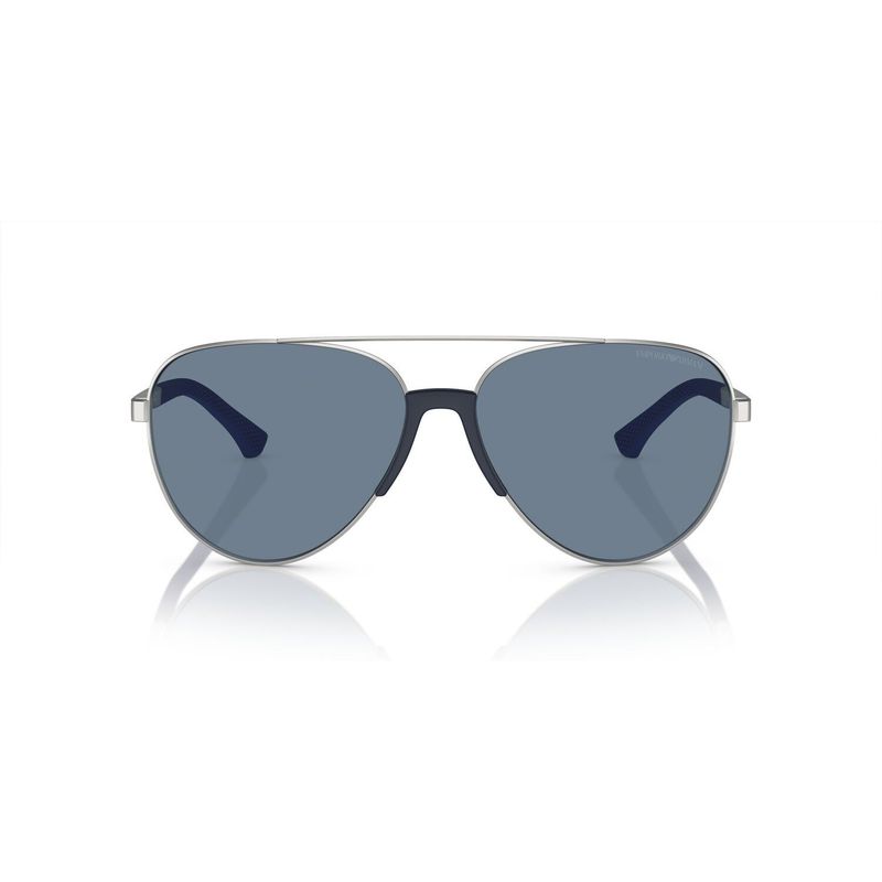 EMPORIO ARMANI - Gafas De Sol Emporio Armani Matte Silver Dark Blue Polar