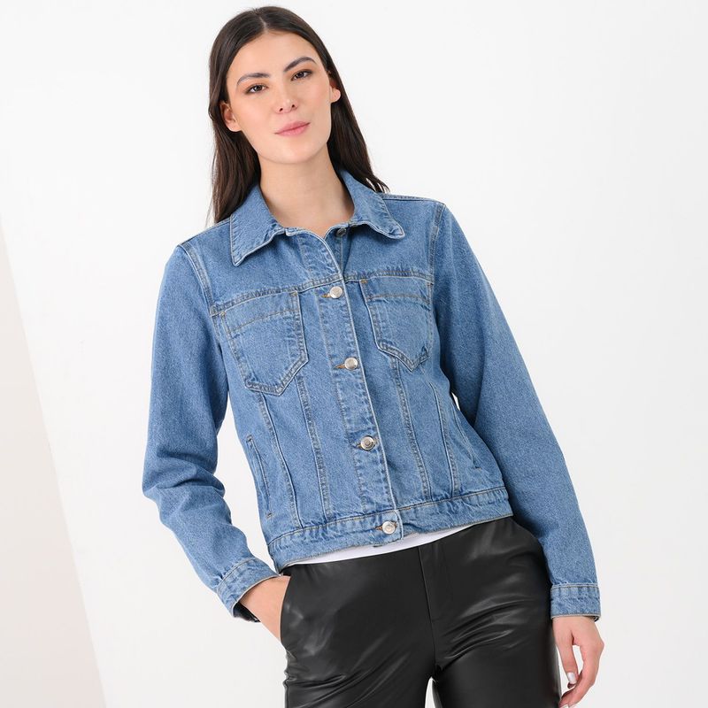 BASEMENT - Chaqueta para Mujer de Algodón Basement