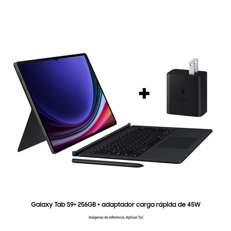 SAMSUNG - Tablet Samsung Galaxy Tab S9 Plus + Cargador 45W