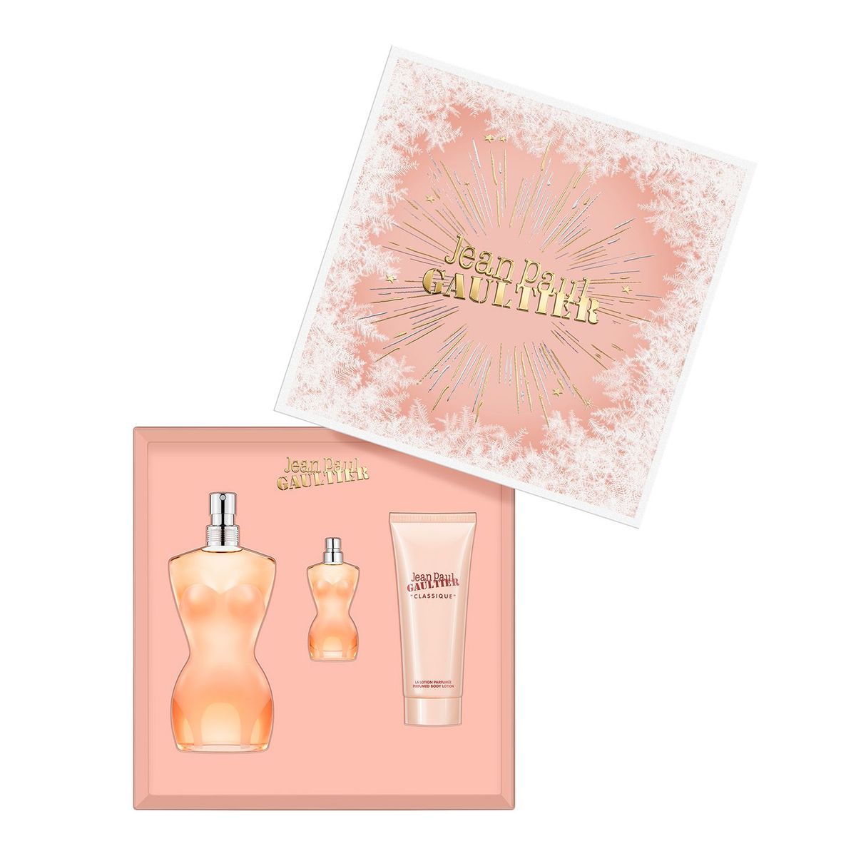 JEAN PAUL GAULTIER - Estuche Perfume Jean Paul Gaultier Mujer Classique 100 ml + Body Lotion 75ml + Miniatura 6ml 
