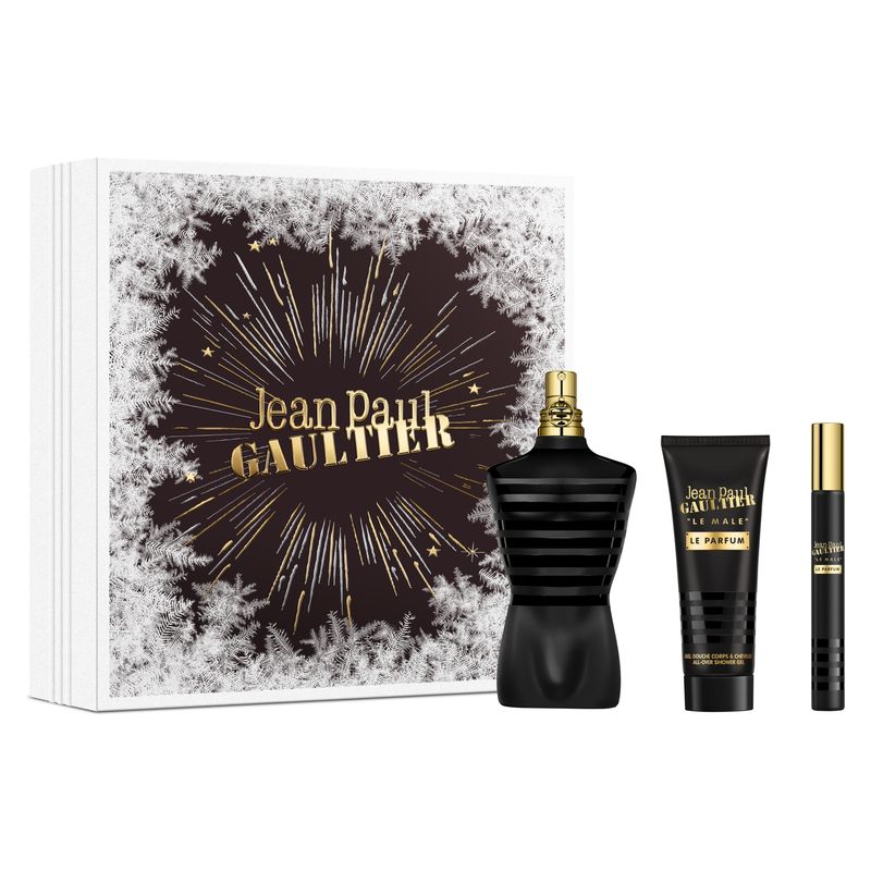 JEAN PAUL GAULTIER - Set de Perfume Hombre Jean Paul Gaultier Incluye: Perfume 125 ml + Le Parfum All-Over Gel de Baño 75 ml + EDP Intense 10 ml