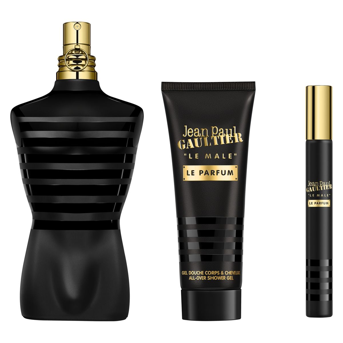 JEAN PAUL GAULTIER - Set de Perfume Hombre Jean Paul Gaultier Incluye: Perfume 125 ml + Le Parfum All-Over Gel Baño 75 ml + Eau de parfum Intense 10 ml 