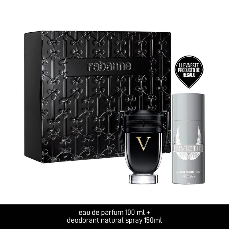 RABANNE - Estuche Perfume Rabanne Hombre Invictus Victory 100 ml EDP + Desodorante 150ml