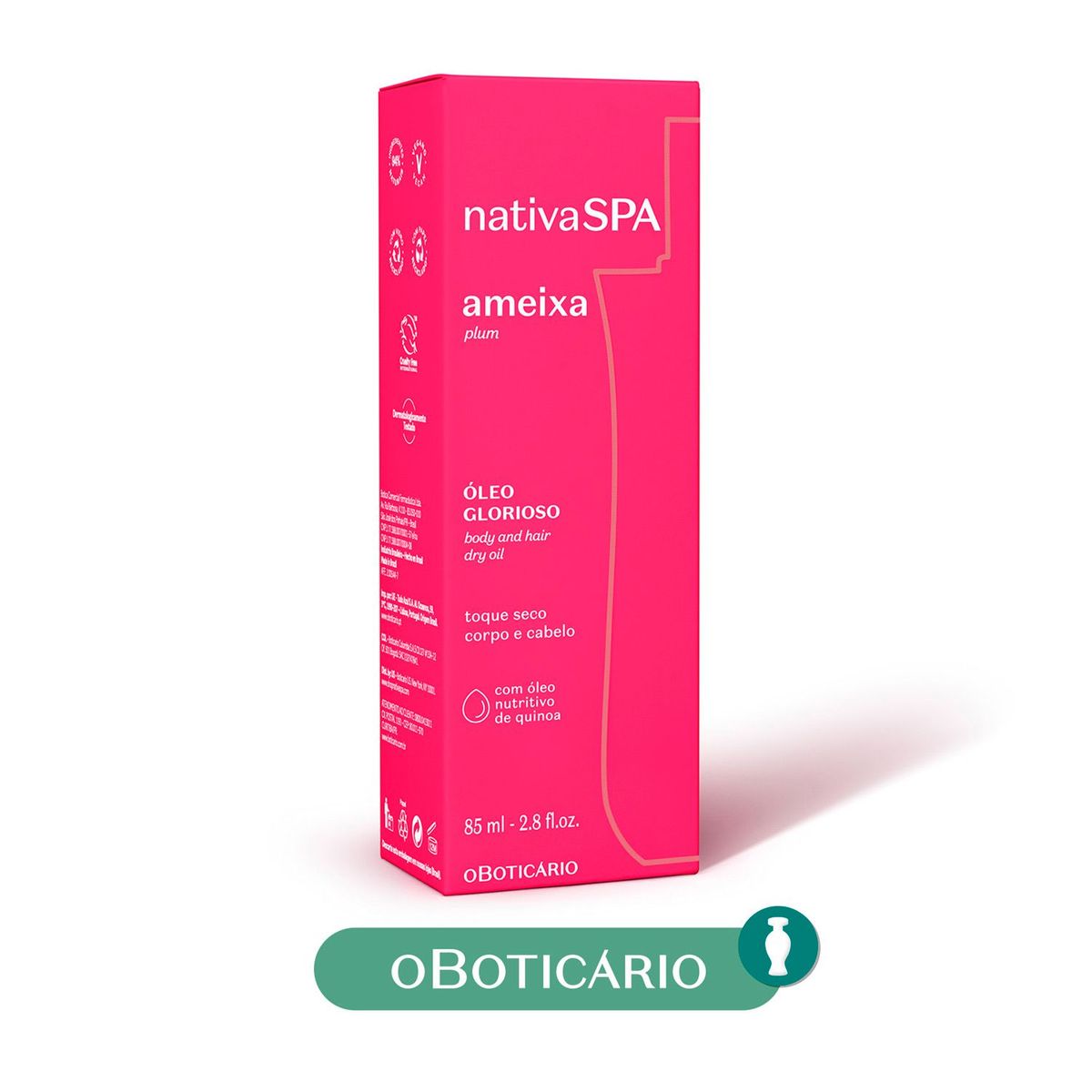 NATIVA SPA - Aceite Oleo Multifuncional Ameixa Nativa Spa O Boticario Todo tipo de piel 85 ml 