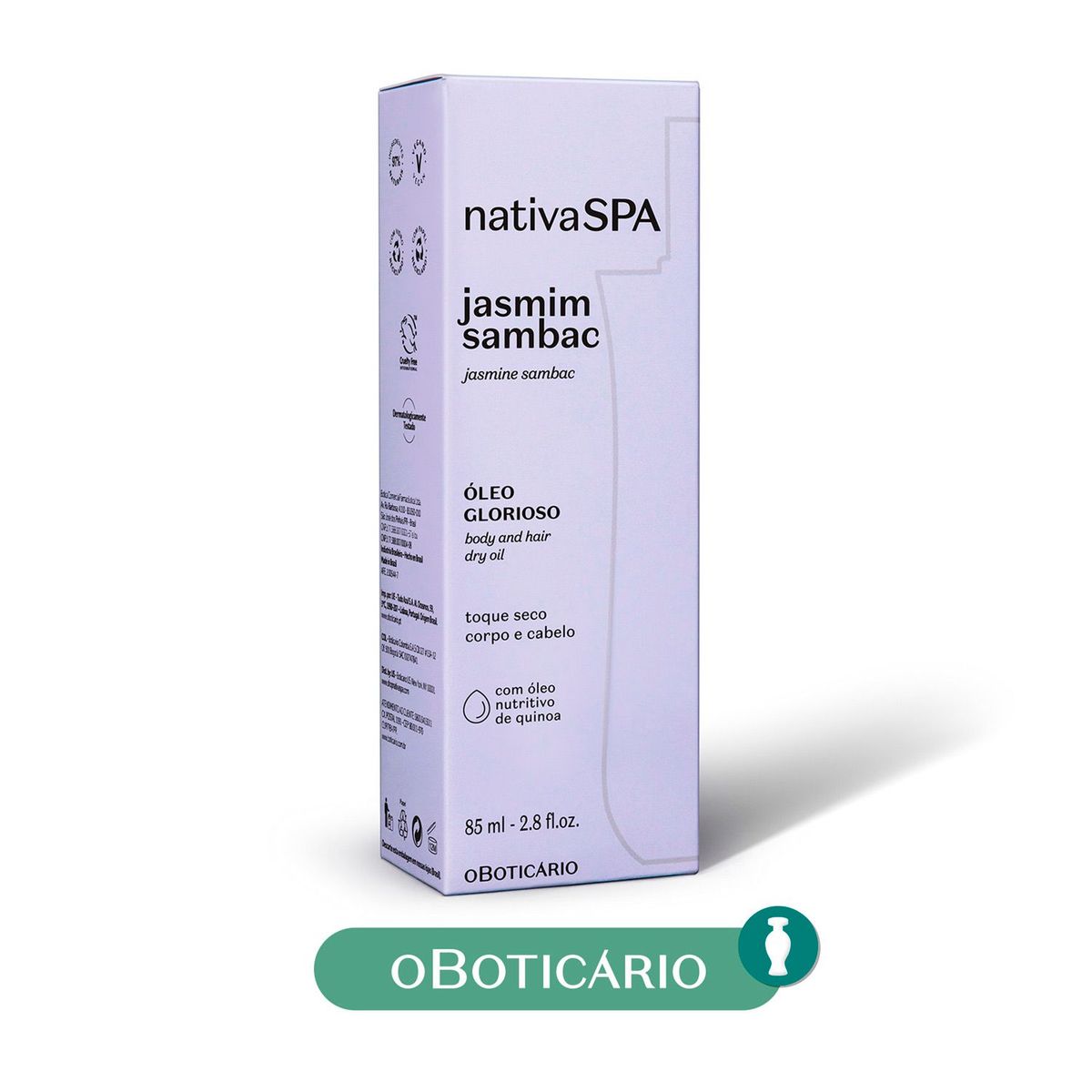 NATIVA SPA - Aceite Oleo Multifuncional Jasmin Sambac Nativa Spa O Boticario Todo tipo de piel 85 ml 