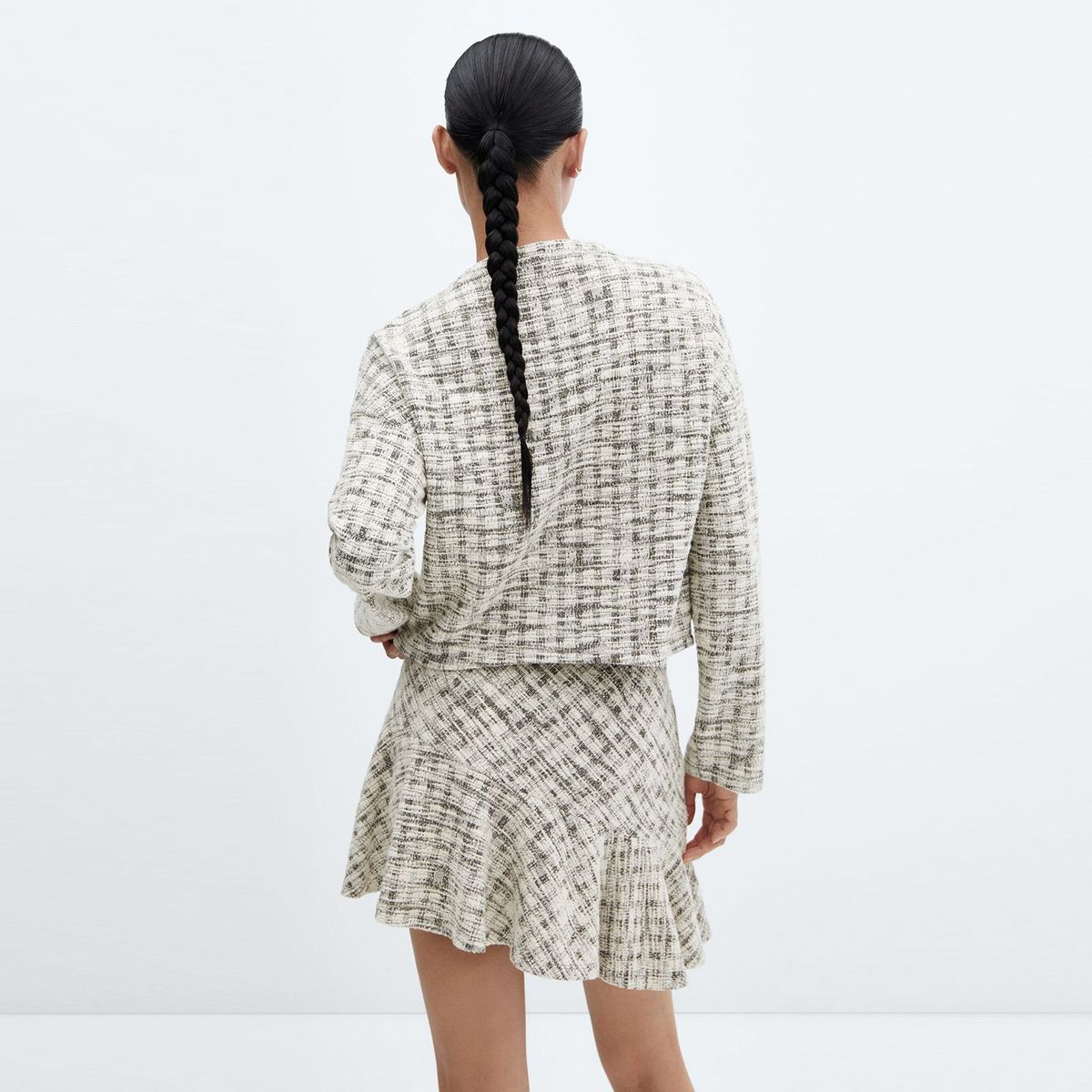 MANGO - Saco para Mujer Tweed MANGO