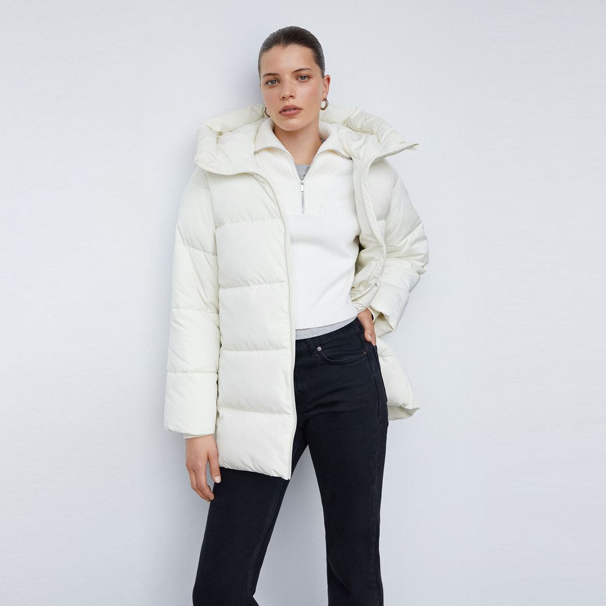 MANGO - Chaqueta impermeables para Mujer Con capota MANGO