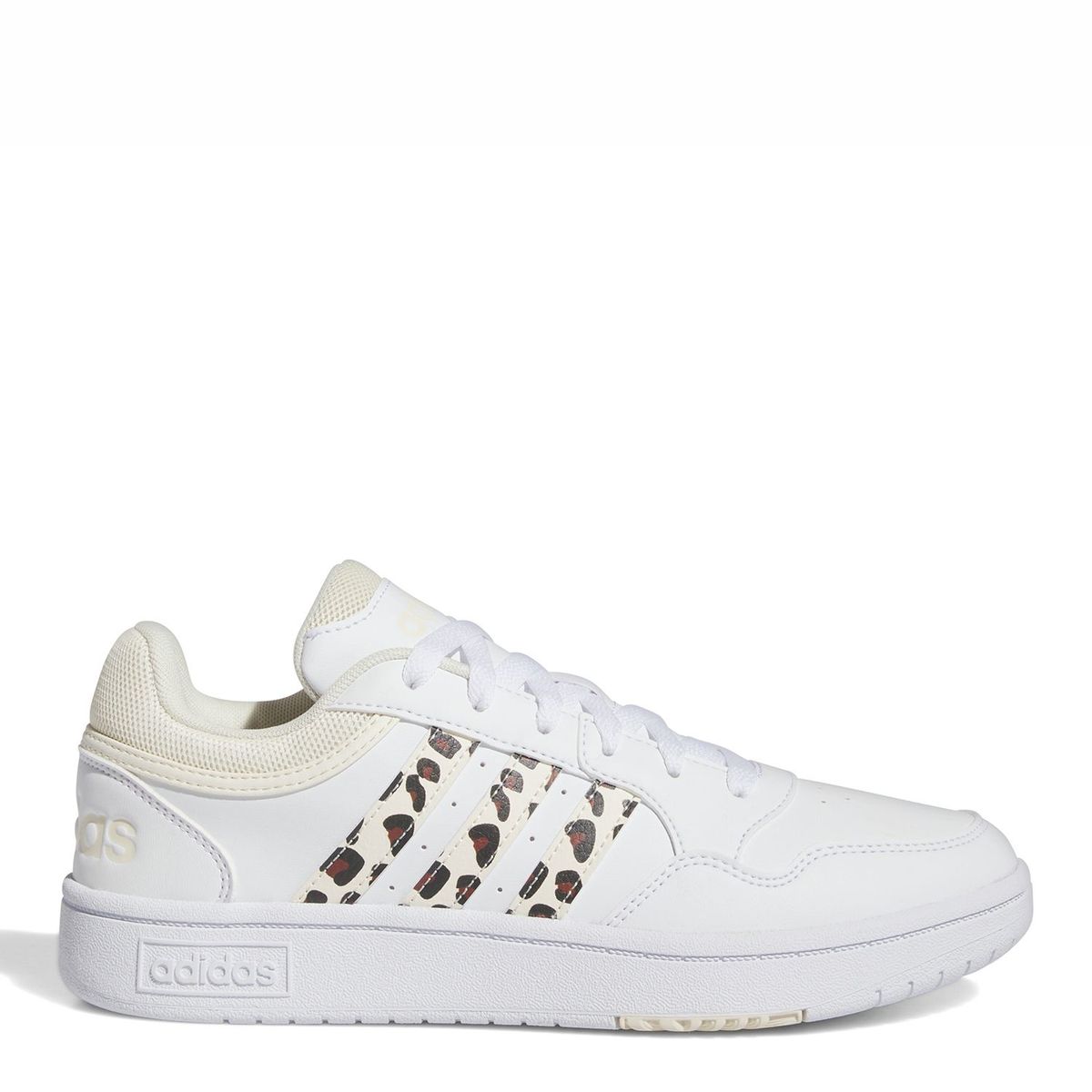 ADIDAS - Tenis blancos Adidas para Mujer Lifestyle Hoops 3.0 Animal print