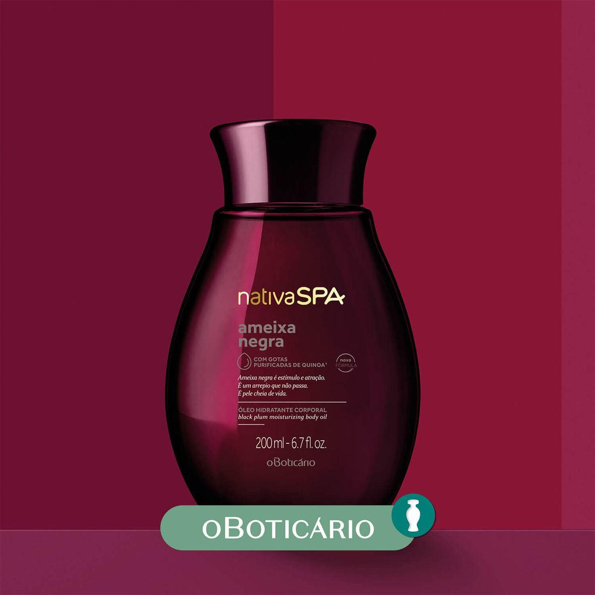 NATIVA SPA - Hidratante corporal OLEO HIDR CORP AMEIXANEG Nativa Spa O Boticario Para Todo tipo de piel 200 ml 