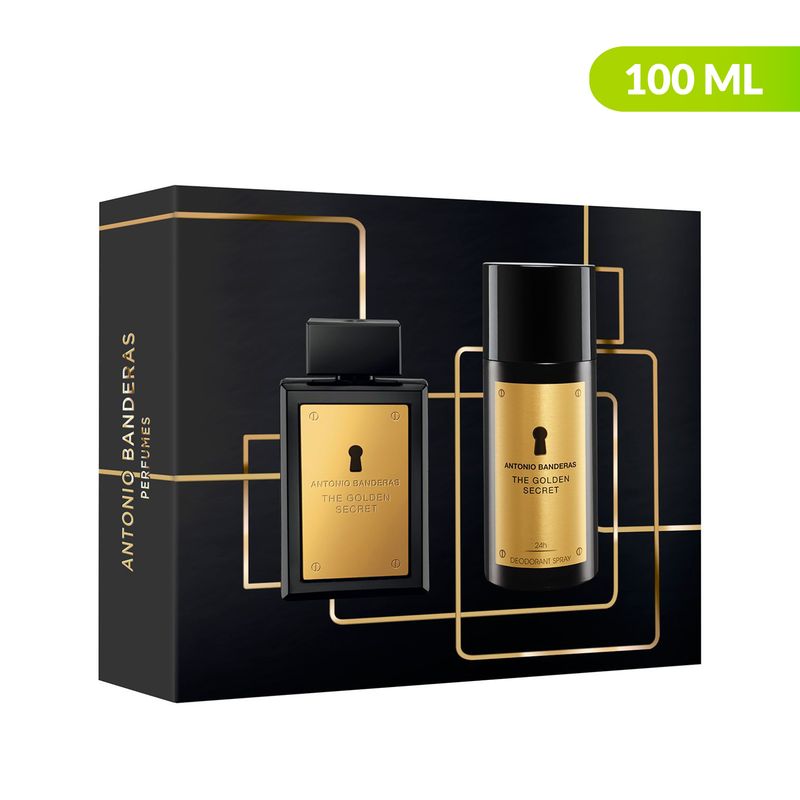 ANTONIO BANDERAS - Estuche Perfume Banderas Hombre Golden Secret  (100ml + DEO150)