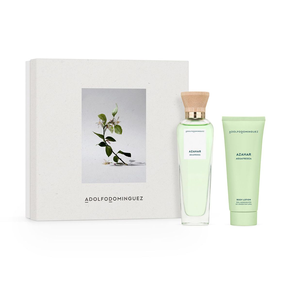 ADOLFO DOMINGUEZ - Estuche Perfume Adolfo Dominguez Mujer Agua Fresca Azahar Eau de toilette 120ml +Crema Corporal 75ml 