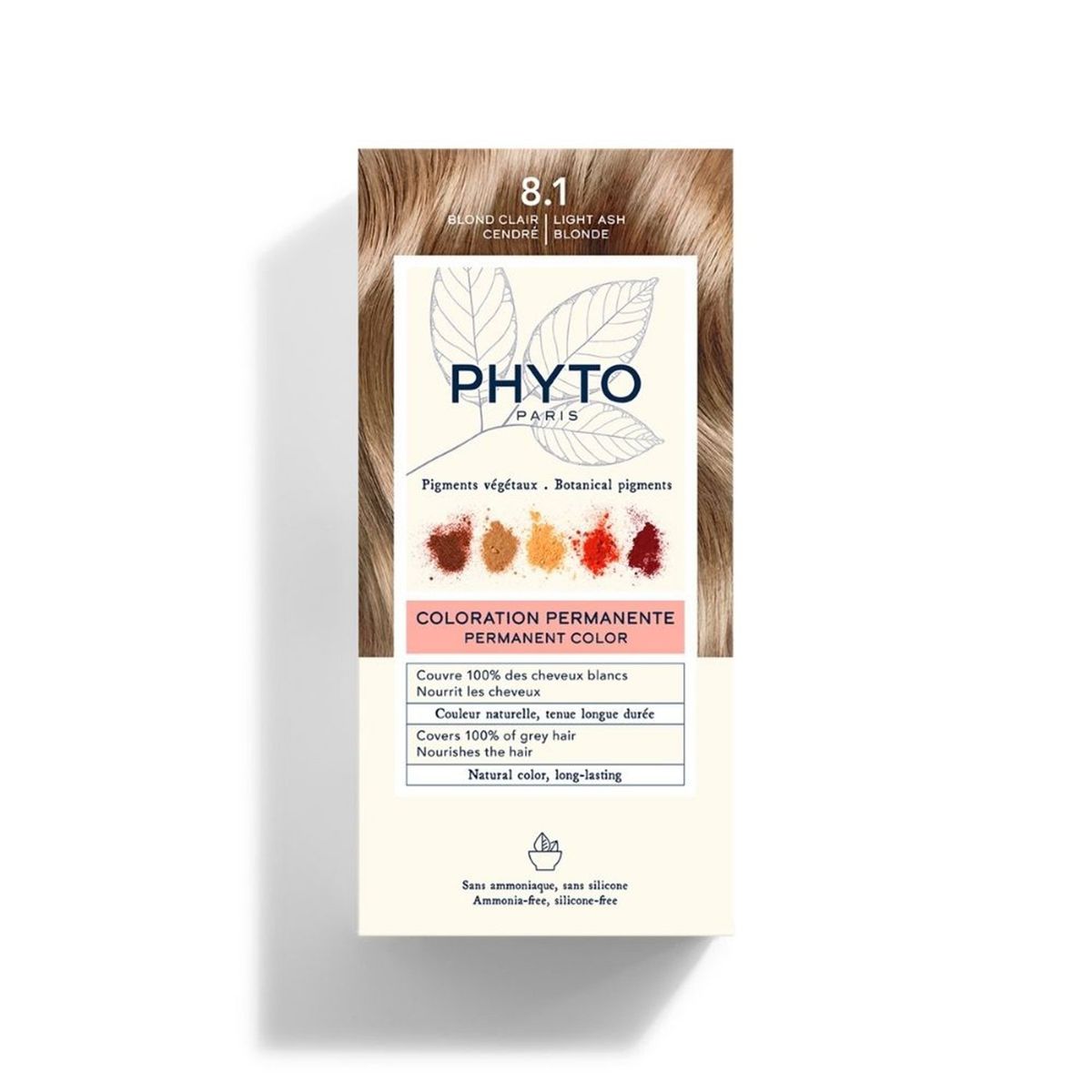 PHYTO - Tinte Phyto Color 8.1 Rubio Claro Ceniza