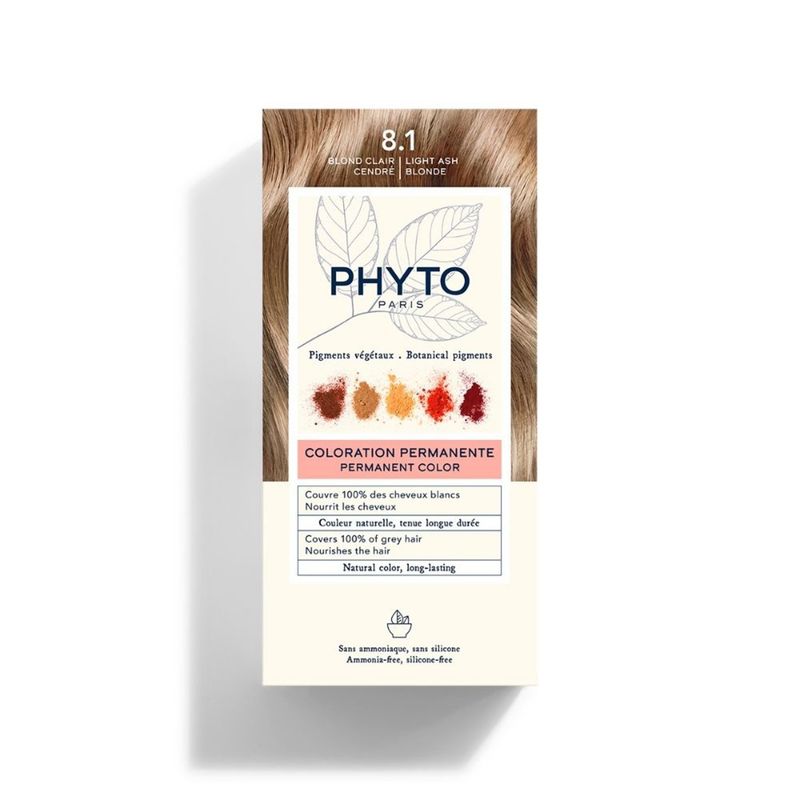 PHYTO - Tinte Phyto Color 8.1 Rubio Claro Ceniza