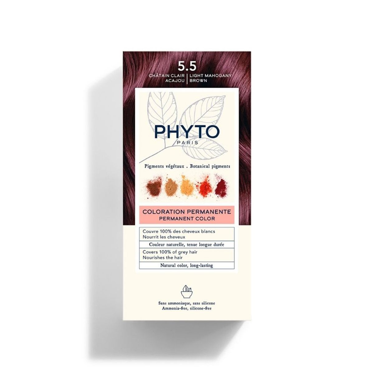 PHYTO - Tinte Phyto Color 5.5 Castaño Claro Caoba