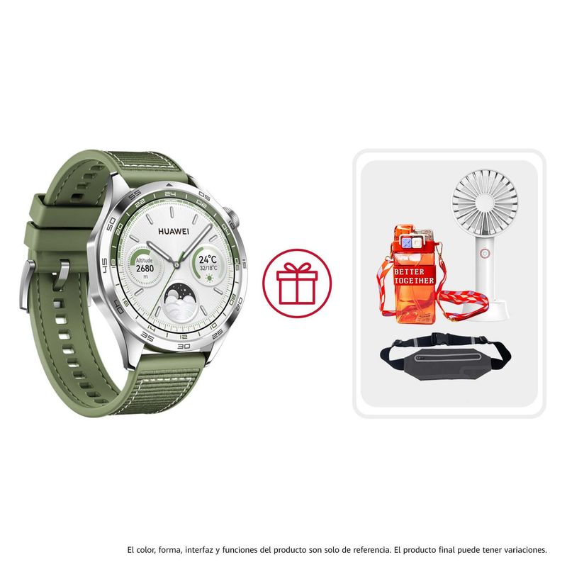 HUAWEI - Smartwatch Huawei GT4 46mm Reloj inteligente Negro + Kit