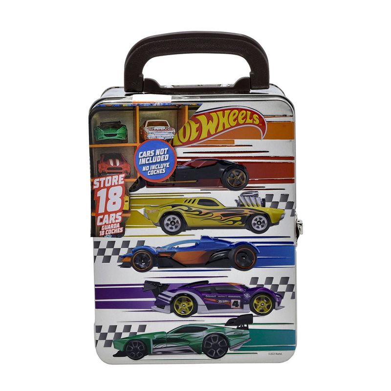 TOYLOGIC - Organizador Metálico para 18 Carros Hot Wheels Gris