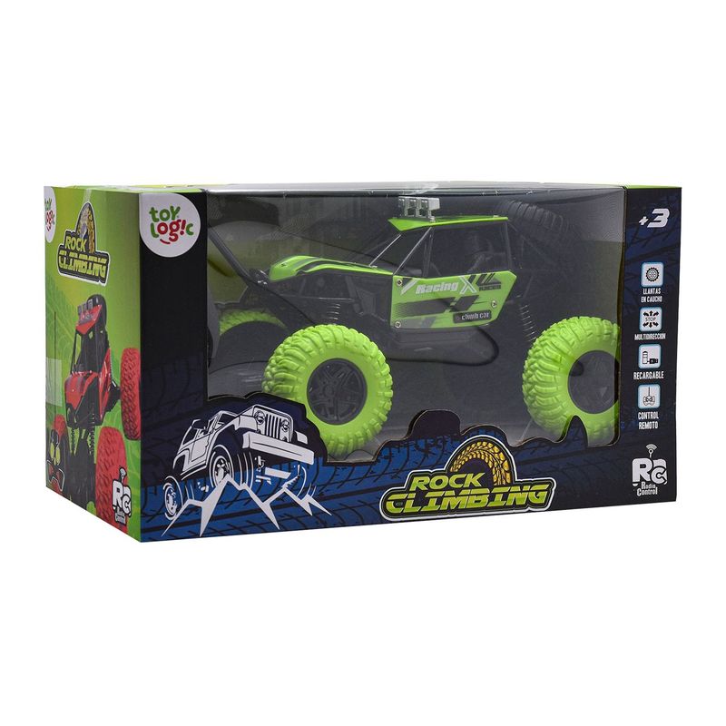 TOYLOGIC - Carro RC Green Climber Toy Logic