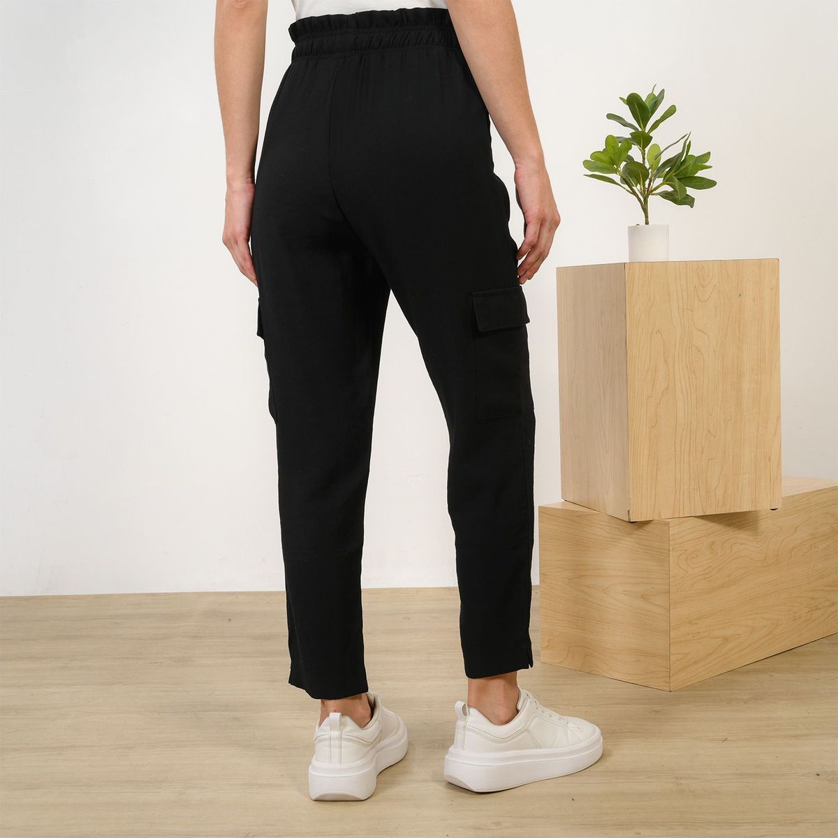 BASEMENT - Pantalón para Mujer Tiro alto Basement