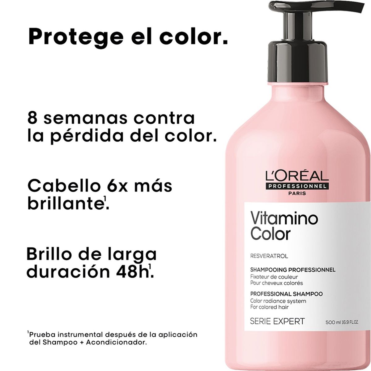 LOREAL PROFESSIONNEL - Shampoo LOréal Professionnel Vitamino Color protección cabello con color 500ml