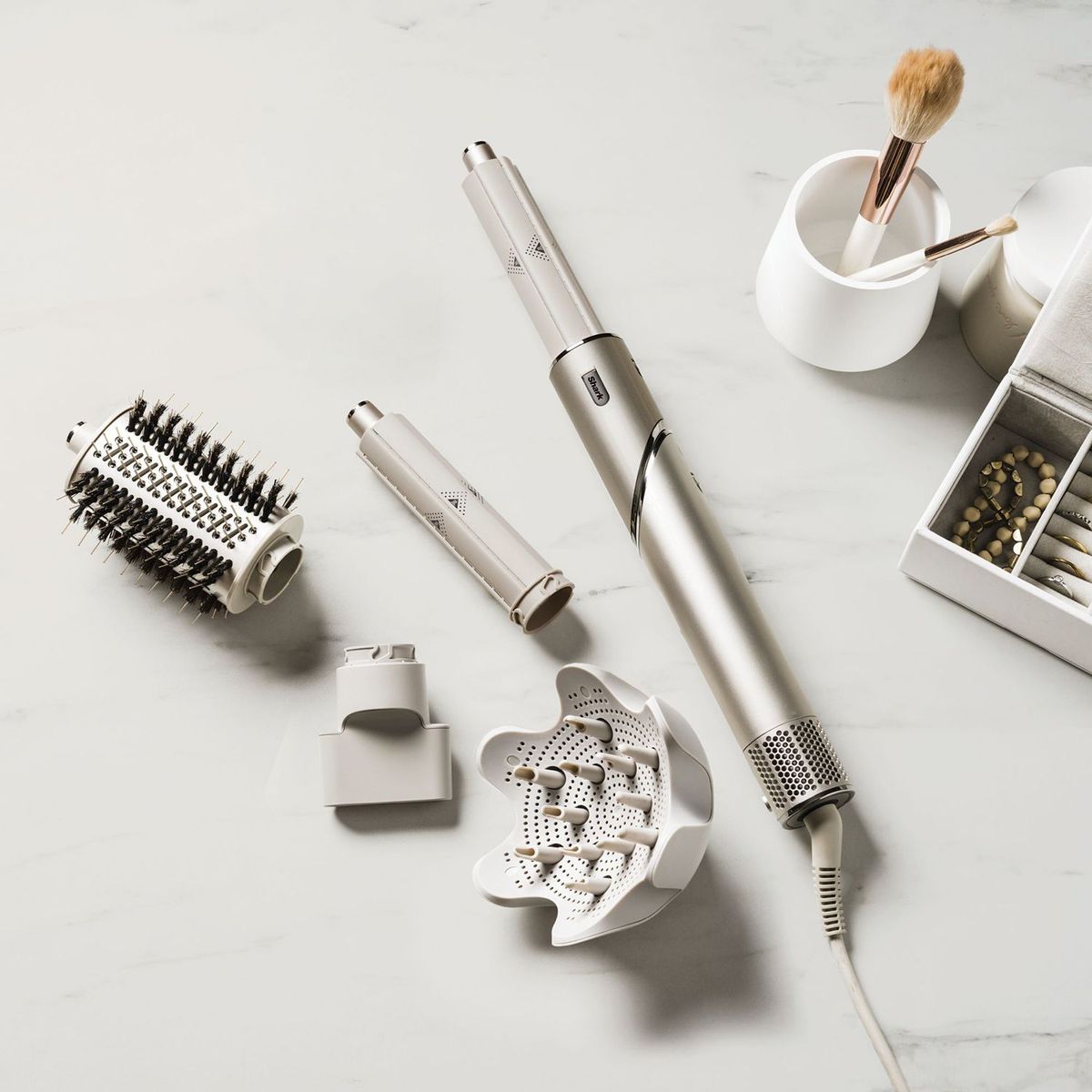 SHARK - Multiestilizador Shark Flexstyle Cabello Rizado | 5 accesorios | Seca, Alisa y Ondula | HAD435