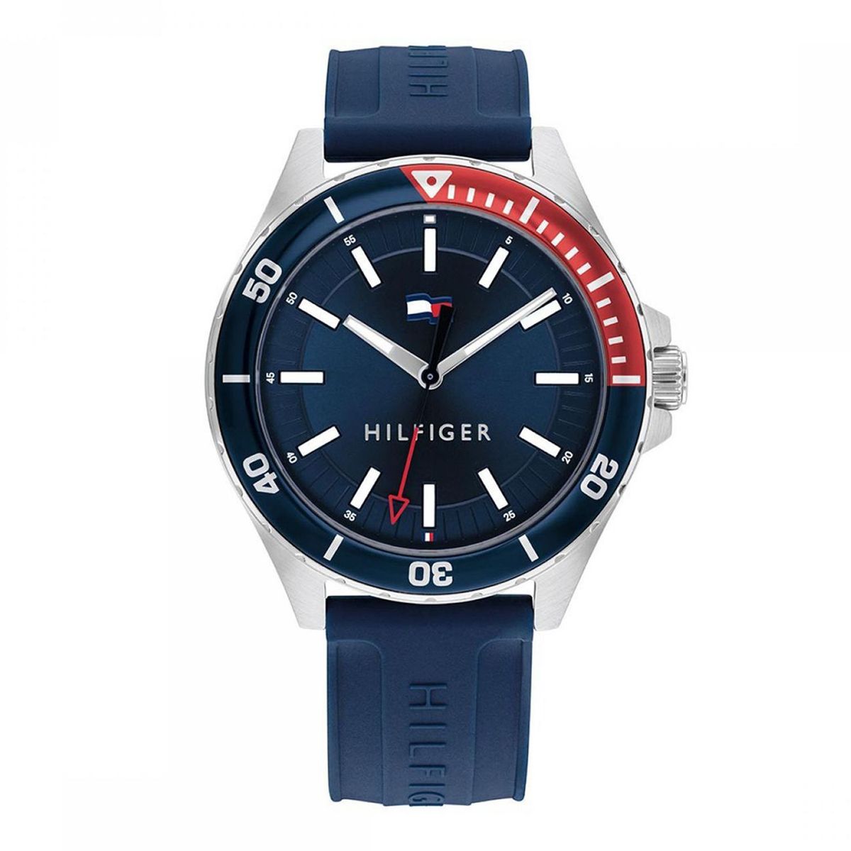 TOMMY HILFIGER - Reloj Tommy Hilfiger para Hombre 1792009 . Reloj Análogo Caucho Azul