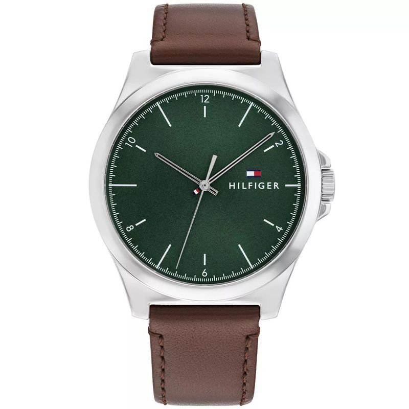 TOMMY HILFIGER - Reloj Tommy Hilfiger para Hombre 1710602 . Reloj Análogo Cuero Marrón